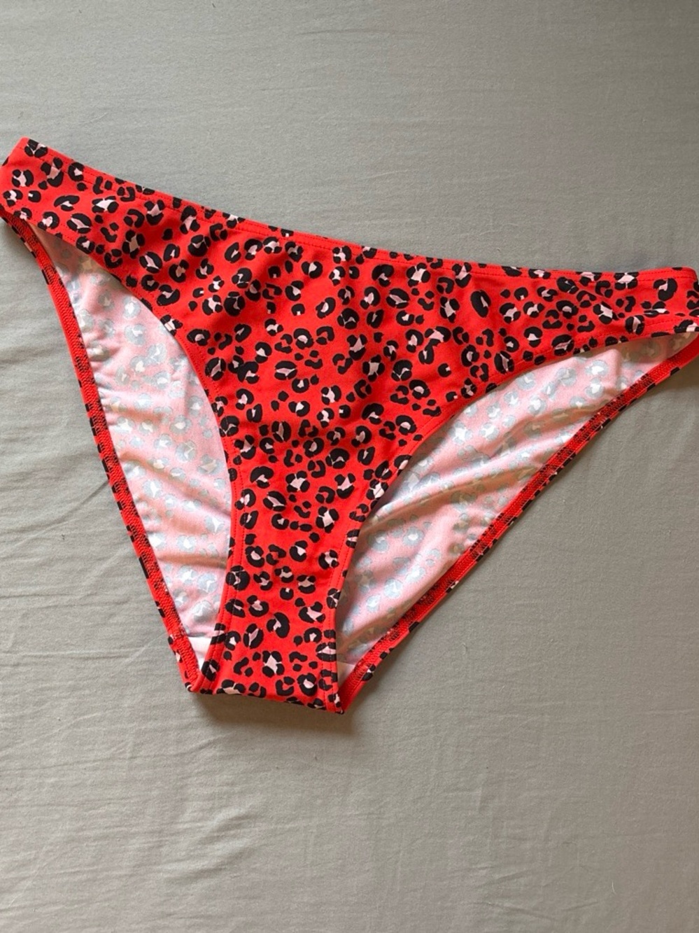Figleaves Red Leopard Print Bikini Bottoms